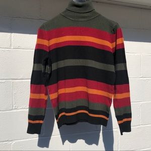 Striped turtleneck